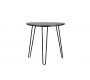 Table d'appoint design noire LAKEA