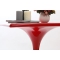 Table d'appoint design rouge LUNA