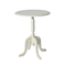 Table d'appoint ronde baroque blanche LOUISA