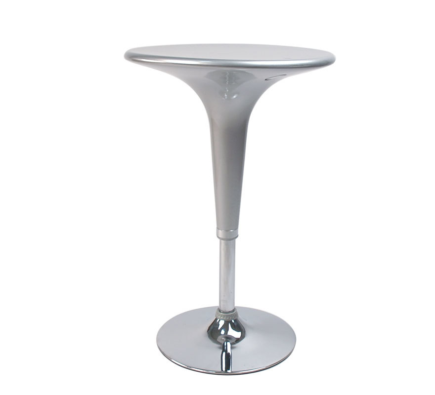 Table de bar design argent ronde John