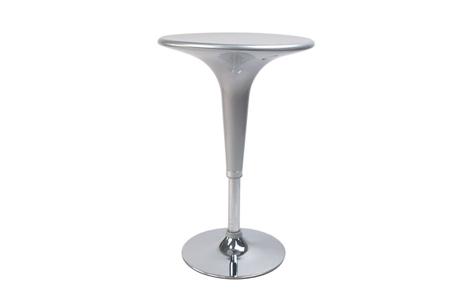 Table de bar design argent ronde John