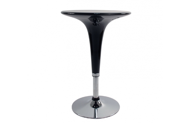 Table de bar noire design ronde John
