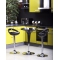 Table de bar noire design ronde John