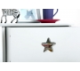 Table de chevet enfant blanche ETOILE