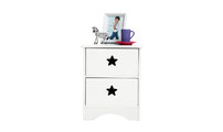 Table de chevet enfant blanche ETOILE