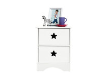 Table de chevet enfant blanche ETOILE