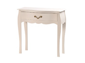 Table de chevet / nuit baroque blanche 1 tiroir Louisa