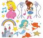 Tableau chevalet enfant blanc ETOILE