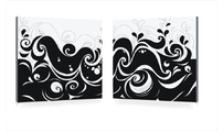 Tableau contemporain Vagues (lot de 2)