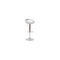 Tabouret de bar / cuisine argent moderne COMET (lot de 2)