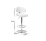 Tabouret de bar / cuisine blanc contemporain NEPTUNE