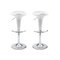 Tabouret de bar / cuisine blanc design GALAXY (lot de 2)
