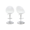Tabouret de bar / cuisine blanc design �UF (lot de 2)