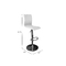 Tabouret de bar / cuisine blanc moderne SURF ALTO (lot de 2)