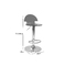 Tabouret de bar / cuisine design en plexiglas rouge transparent ORION