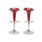 Tabouret de bar / cuisine design lie de vin GALAXY (lot de 2)