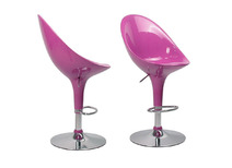 Tabouret de bar / cuisine design rose �UF (lot de 2)