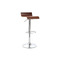 Tabouret de bar / cuisine en bois weng&eacute; SURF v2 