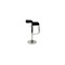 Tabouret de bar / cuisine noir design ANDROMEDE (lot de 2)