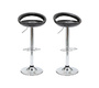 Tabouret de bar / cuisine noir moderne COMET (lot de 2)