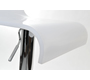 Tabouret de bar / cuisine plexiglas blanc Saturne (Lot de 2)