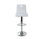 Tabouret de bar / cuisine plexiglas blanc Saturne (Lot de 2)