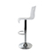 Tabouret de bar / cuisine plexiglas blanc Saturne (Lot de 2)