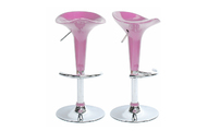 Tabouret de bar / cuisine rose design GALAXY (lot de 2)