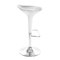 Tabouret de bar design argent et blanc VENUS