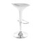 Tabouret de bar design argent et blanc VENUS