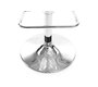 Tabouret de bar design argent et blanc VENUS