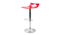 Tabouret de bar design bicolore rose et blanc CALYPSO