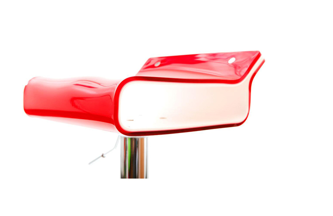 Tabouret de bar design bicolore rouge et blanc ICE POP
