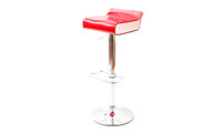 Tabouret de bar design bicolore rouge et blanc ICE POP
