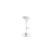 Tabouret de bar design blanc et argent JUPITER