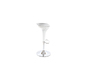 Tabouret de bar design blanc et argent JUPITER