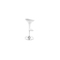 Tabouret de bar design blanc et argent JUPITER