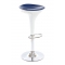 Tabouret de bar design bleu et blanc JUPITER