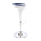 Tabouret de bar design bleu et blanc JUPITER