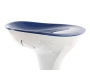 Tabouret de bar design bleu et blanc JUPITER