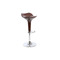 Tabouret de bar design chocolat URANUS