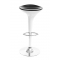 Tabouret de bar design noir et blanc JUPITER