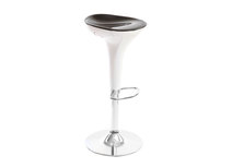 Tabouret de bar design noir et blanc JUPITER