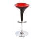 Tabouret de bar design noir et rouge JUPITER