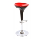 Tabouret de bar design noir et rouge JUPITER