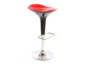 Tabouret de bar design rouge et noir VENUS