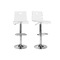 Tabouret de bar design SATURNE plexiglas transparent (Lot de 2)
