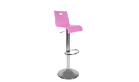 Tabouret de bar plexiglas rose SATURNE 