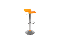 Tabouret de bar up to you design bicolore orange et blanc VEGA