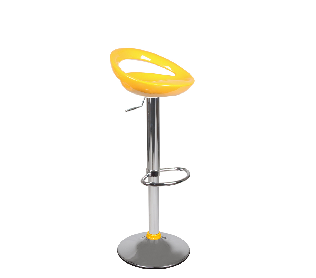 Tabouret de bar up to you laqu&eacute; jaune COMET 